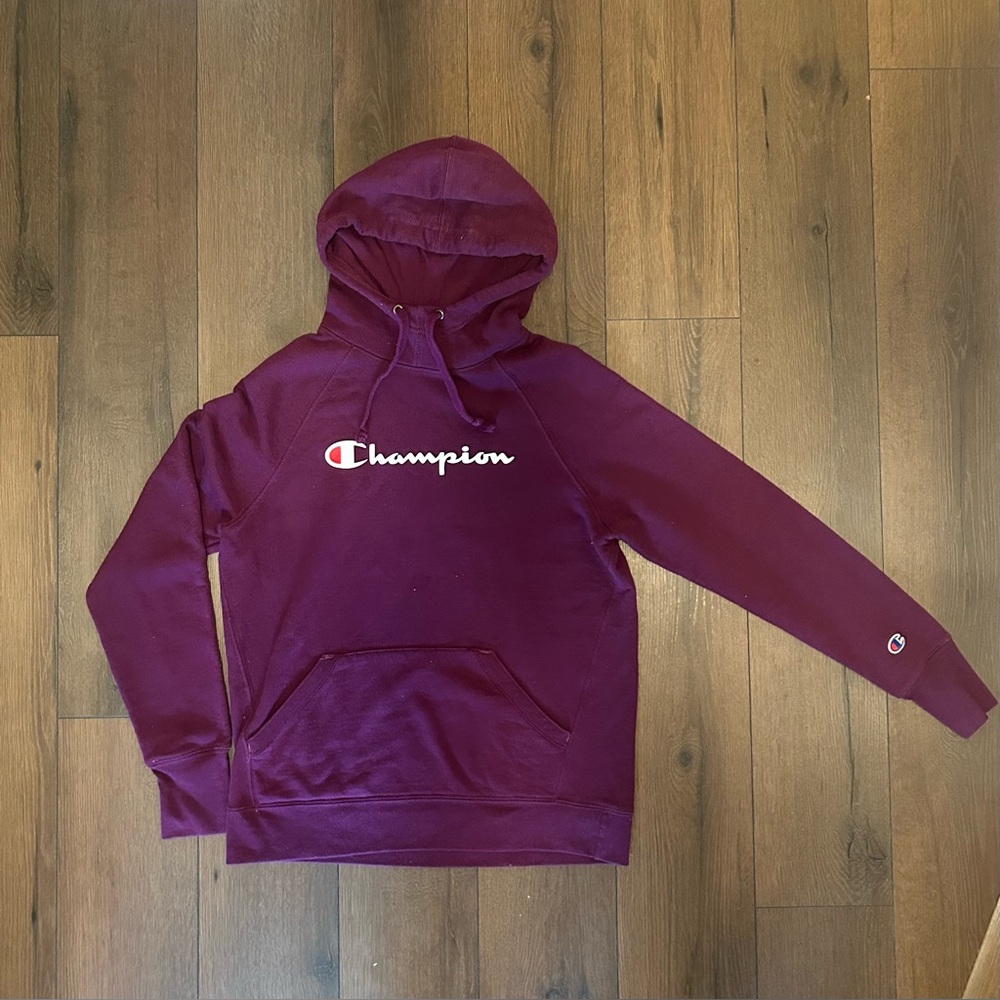 Champion Burgundy Athletic Hoodie